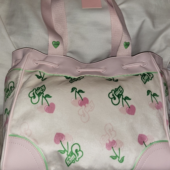 Juicy Couture Pink and White Tote Bag - Picture 3 of 3